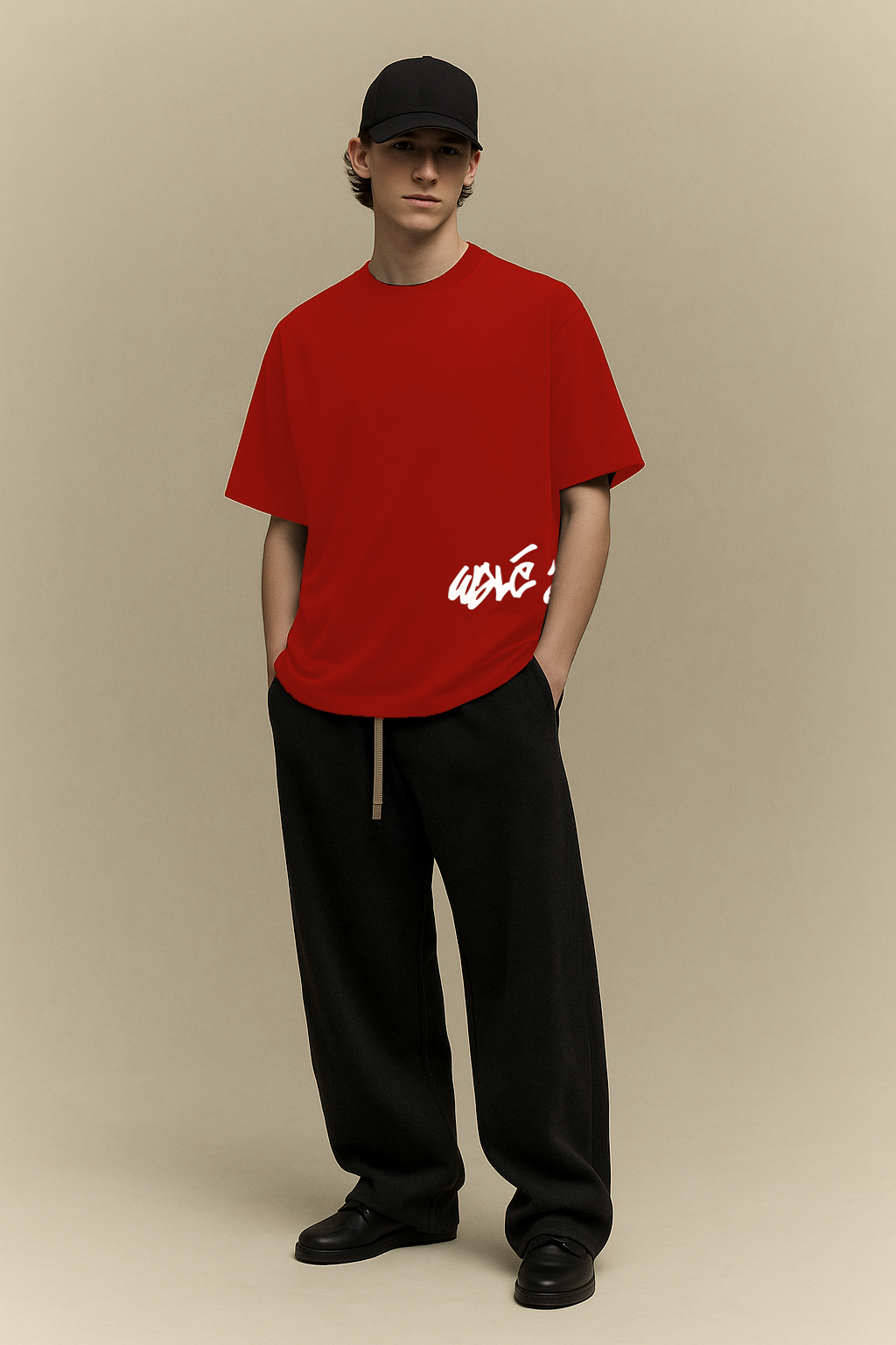 Red Archive Lower Tag T-Shirt