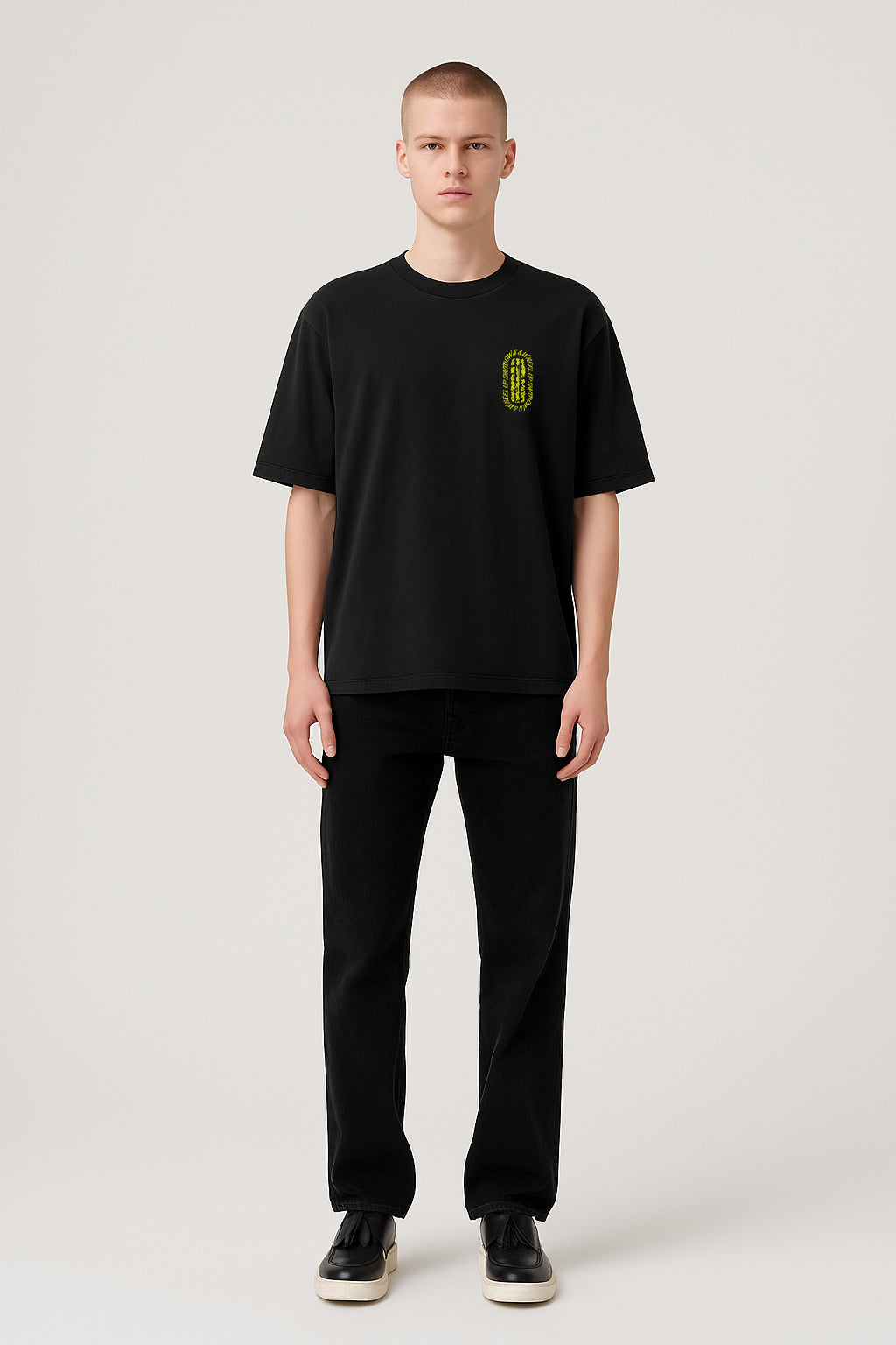 Black Pusha T-Shirt - Yellow Print