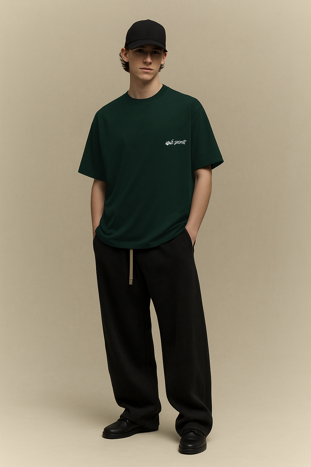 Green Archive Chest Tag T-Shirt