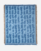 Graf Woven Throw - Blue/Rust