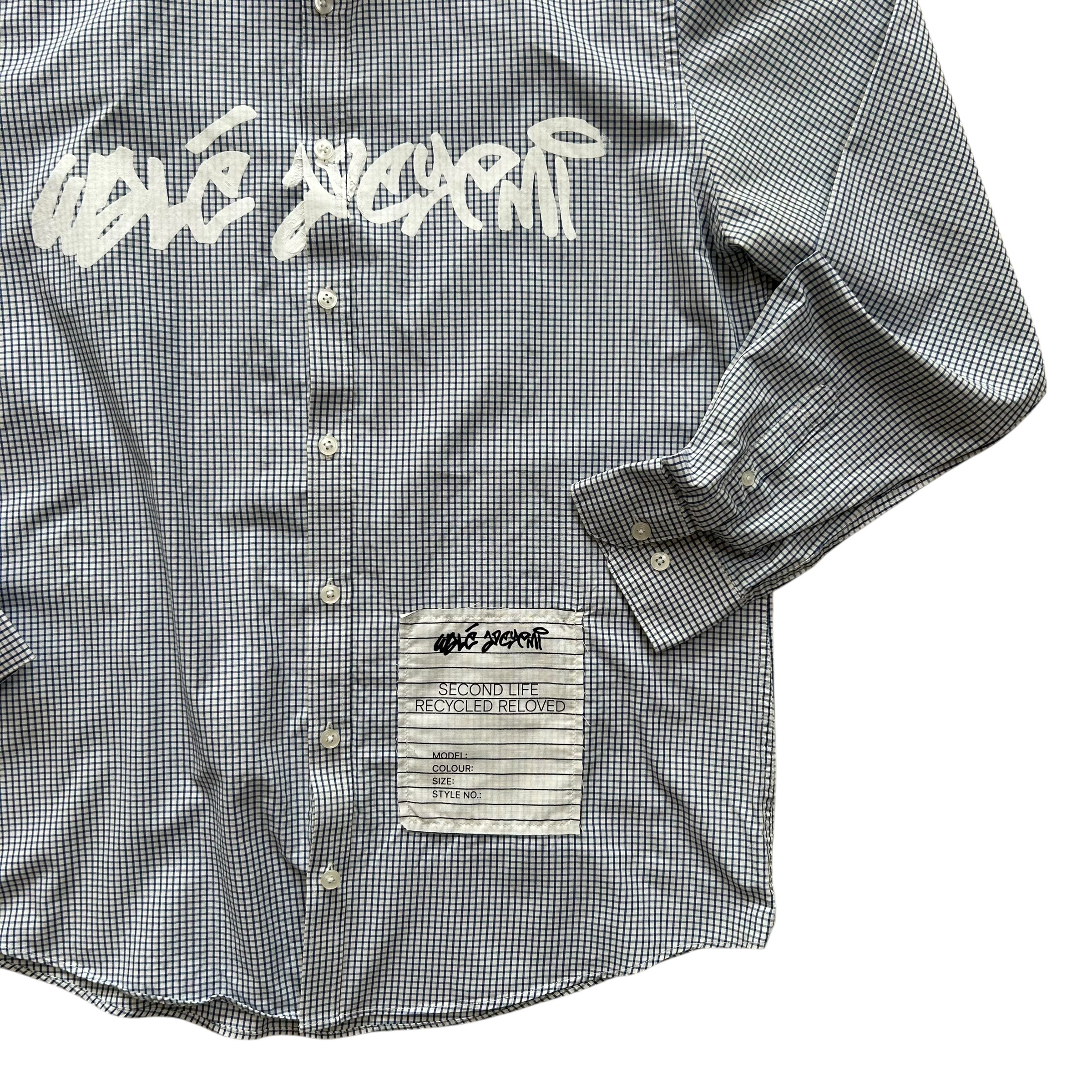 Blue & White Check Second Life Shirt