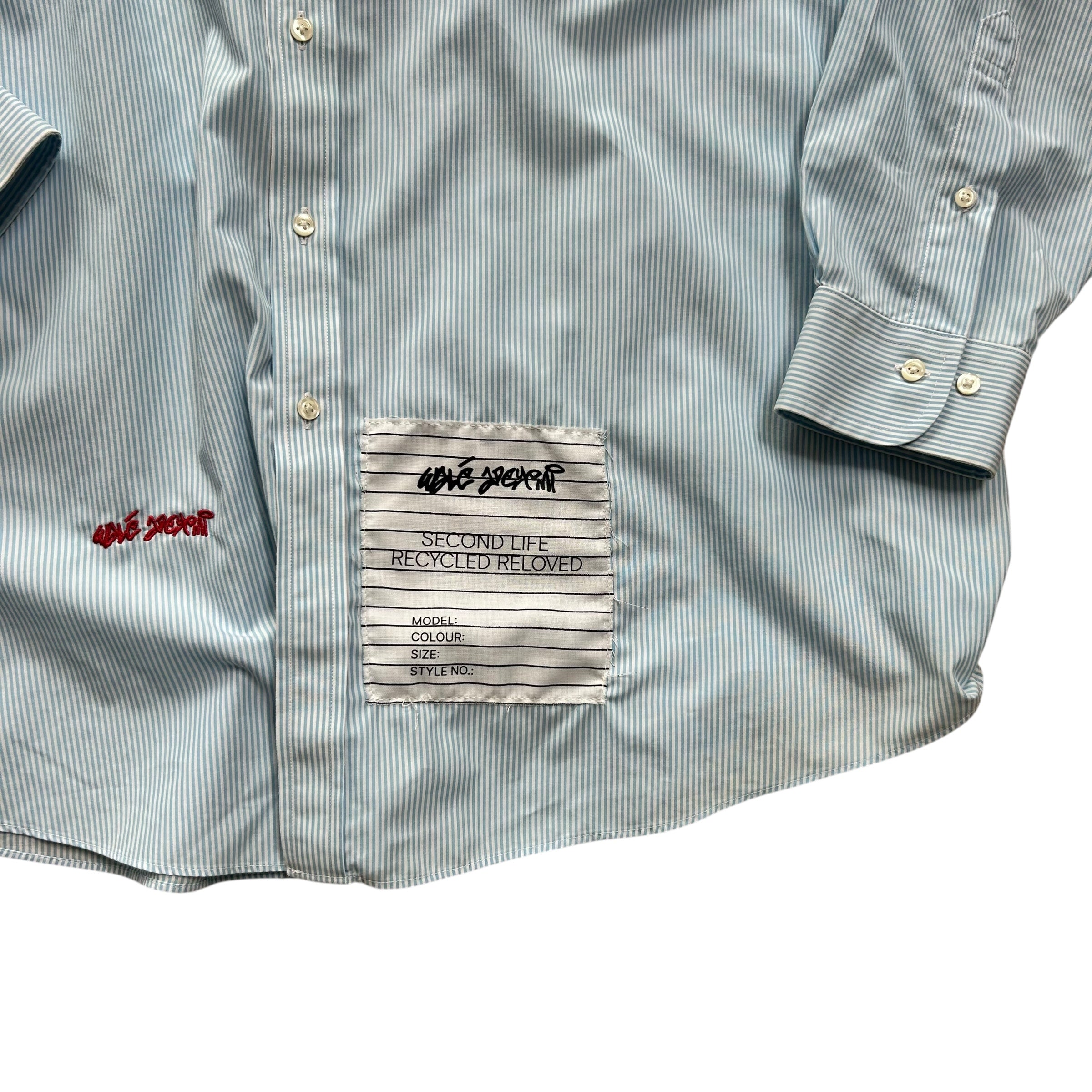 Light Blue Striped Second Life Shirt
