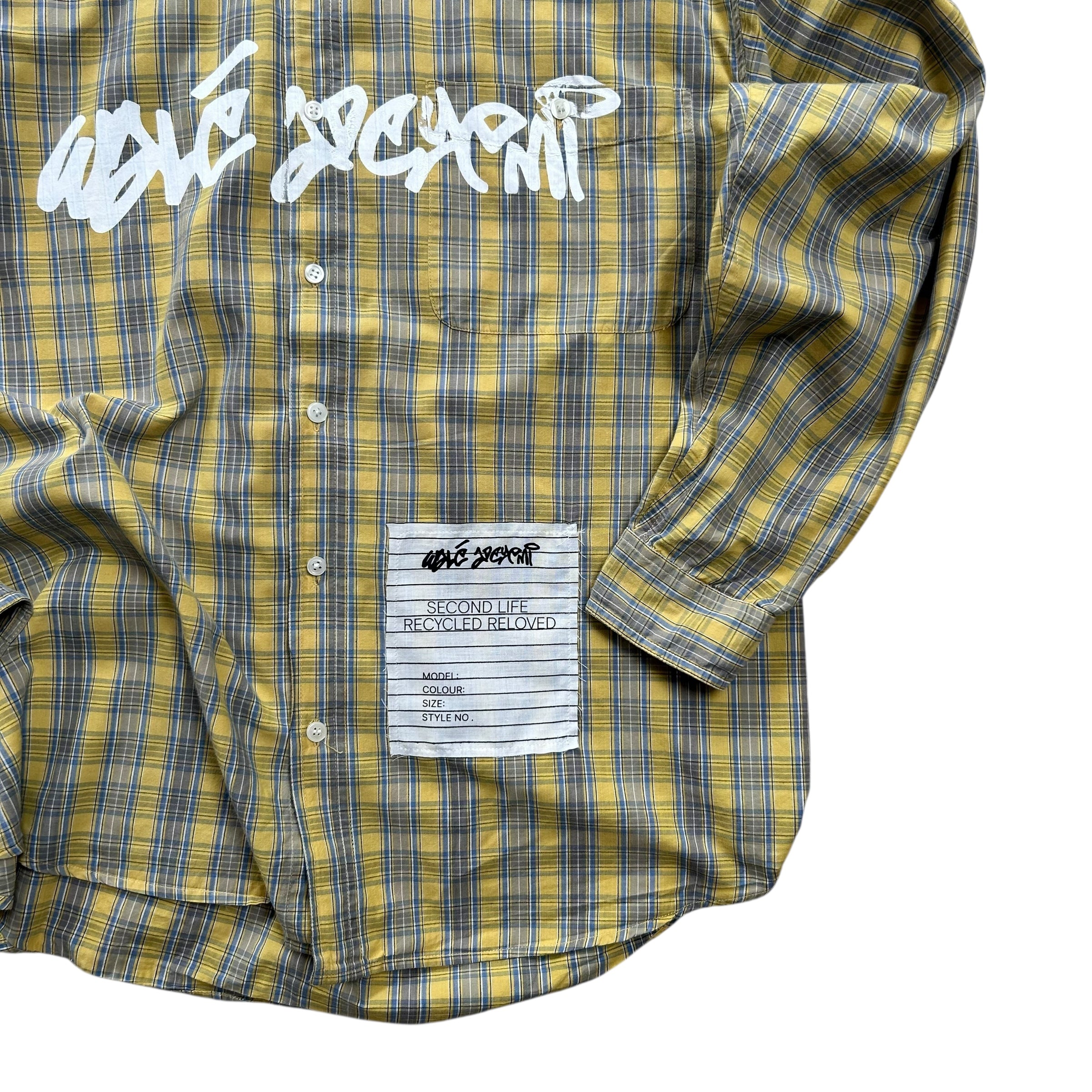 Yellow Check Second Life Shirt