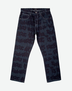 Sound Clash Denim Jeans - Navy/Blue