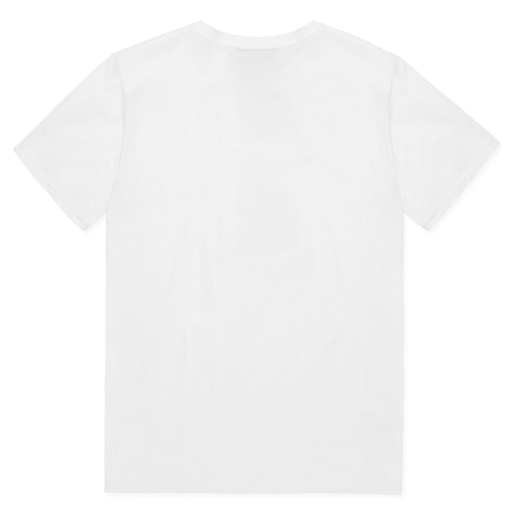 White Memory Card Print T-Shirt -pink Print