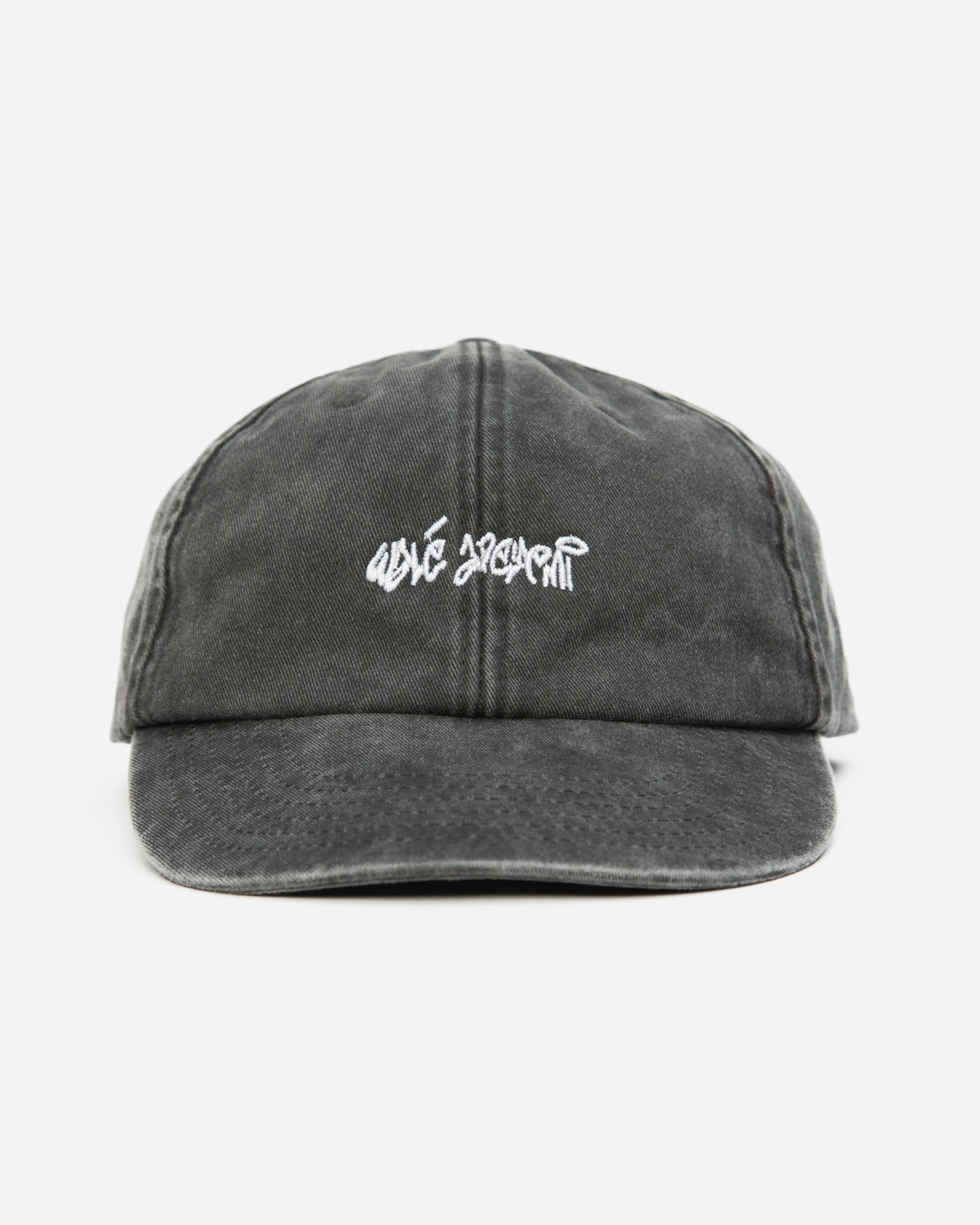 Walé Adeyemi Chorus Cap six-panel graffiti cap in Grey/White
