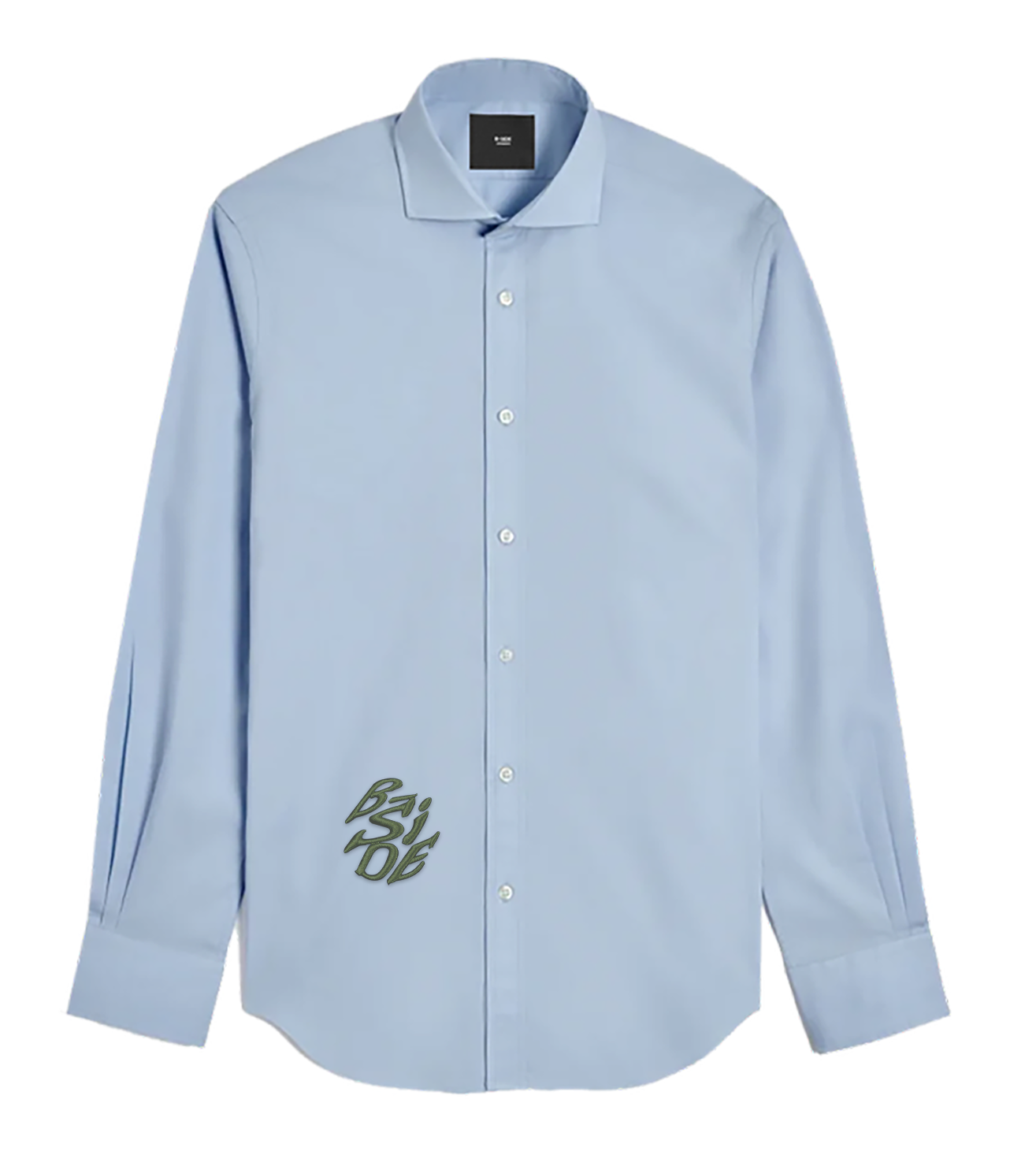 Baby Dark Blue Second Life Graded Shirt - Green Print
