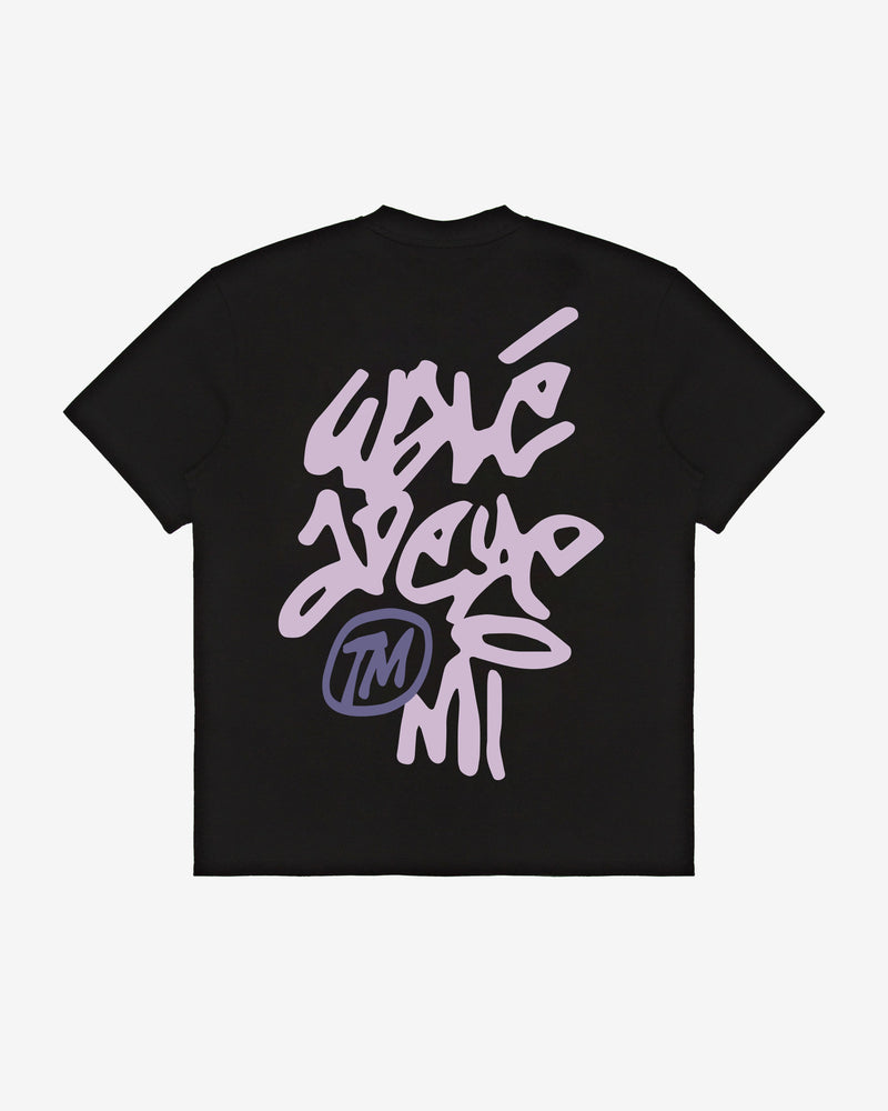 Vinnie T-shirt - Black/Pink