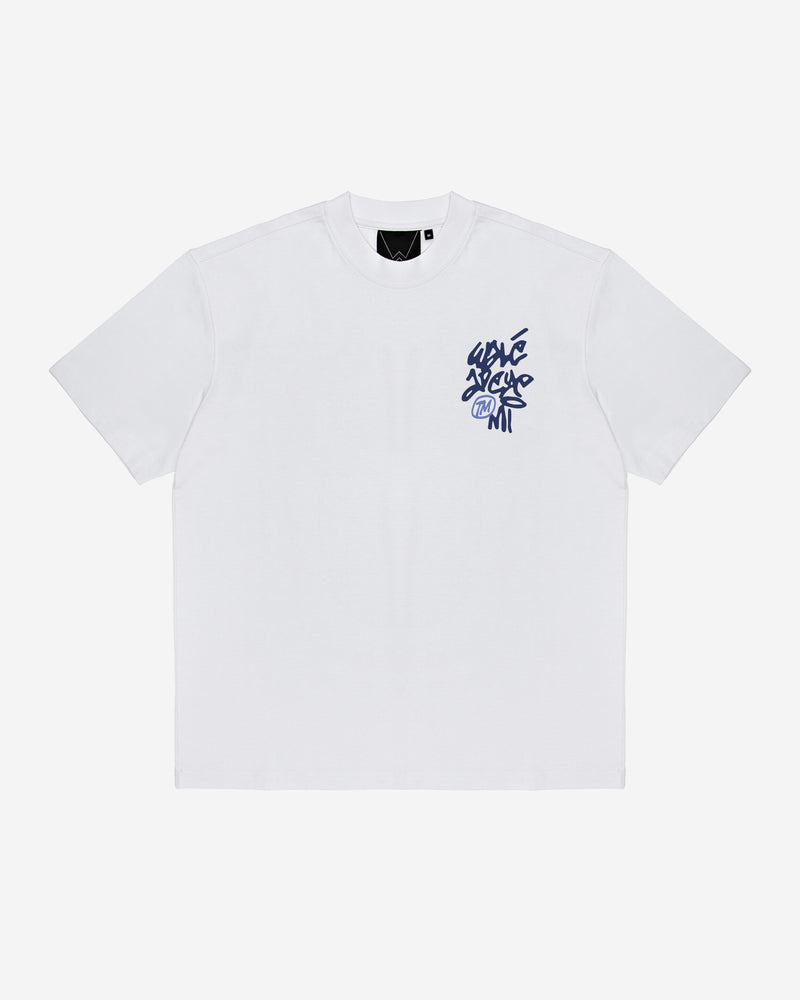 Vinnie T-shirt - White/Blue
