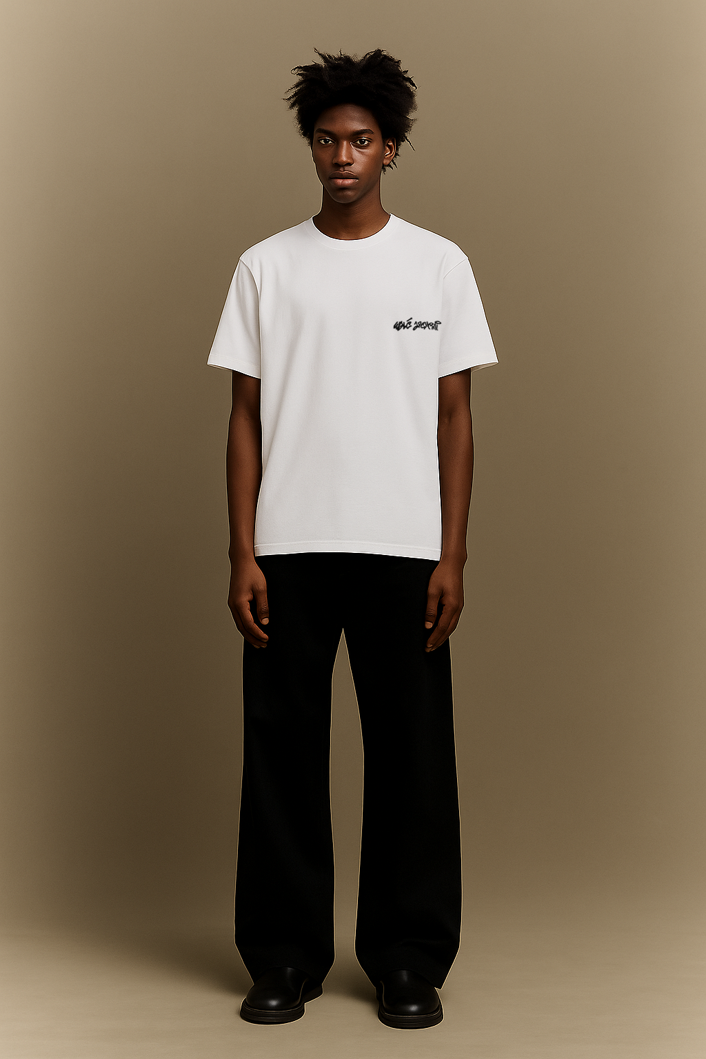White Archive Chest Tag T-Shirt