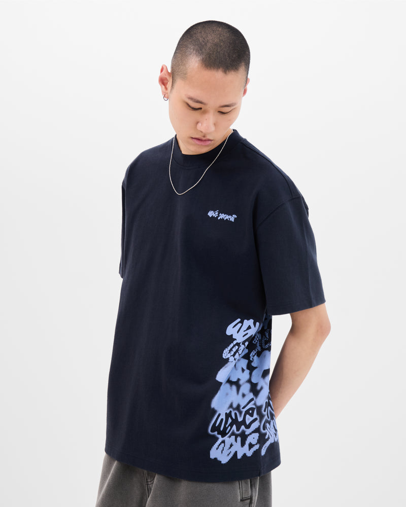 Column T-shirt - Blue/Light Blue