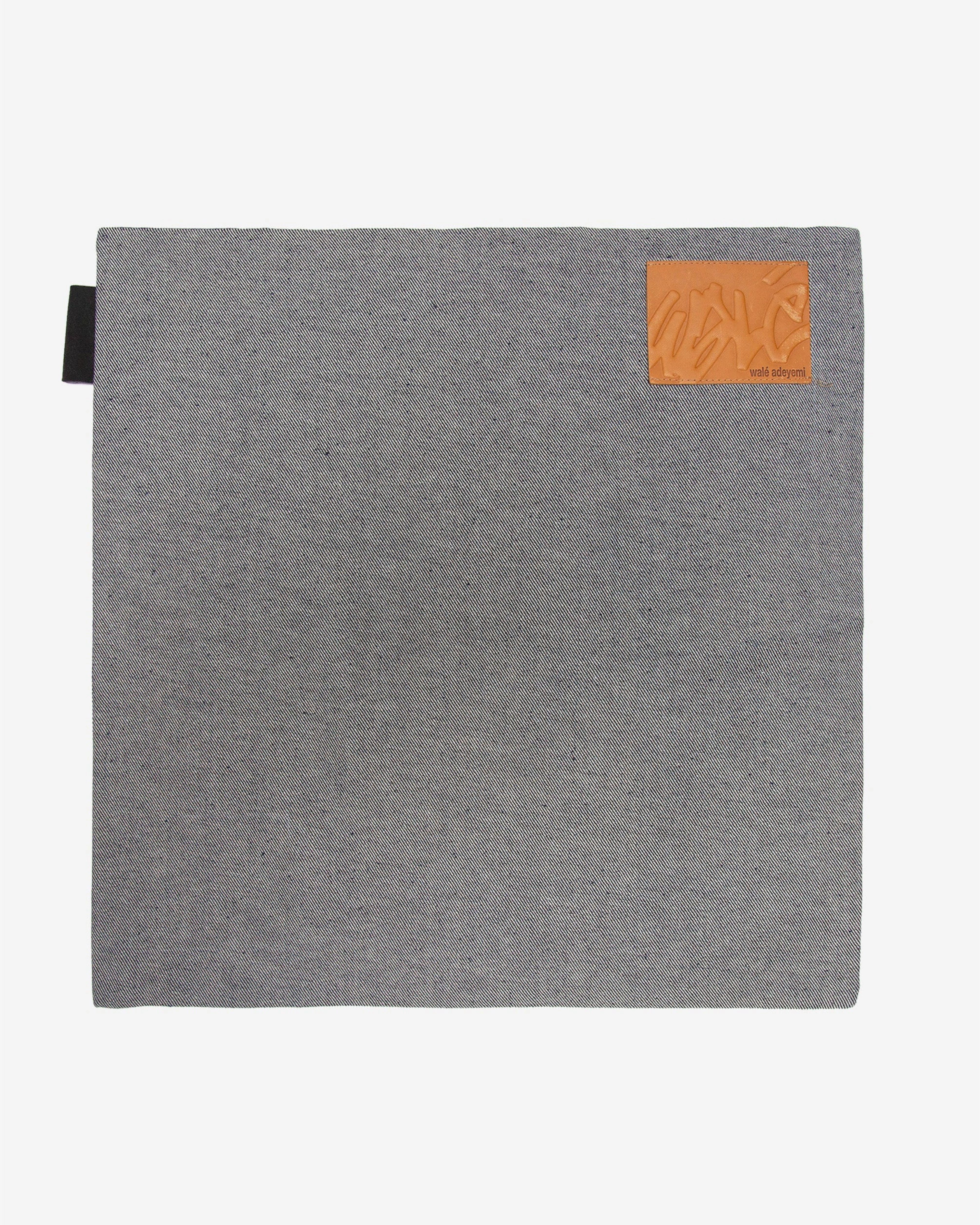 Alternate styled view of the Walé Adeyemi Denim Sleeve Cushion No. 2
