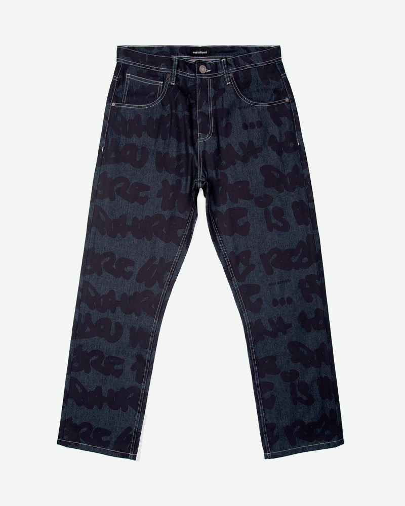 Sound Clash Denim Jeans - Navy/Blue