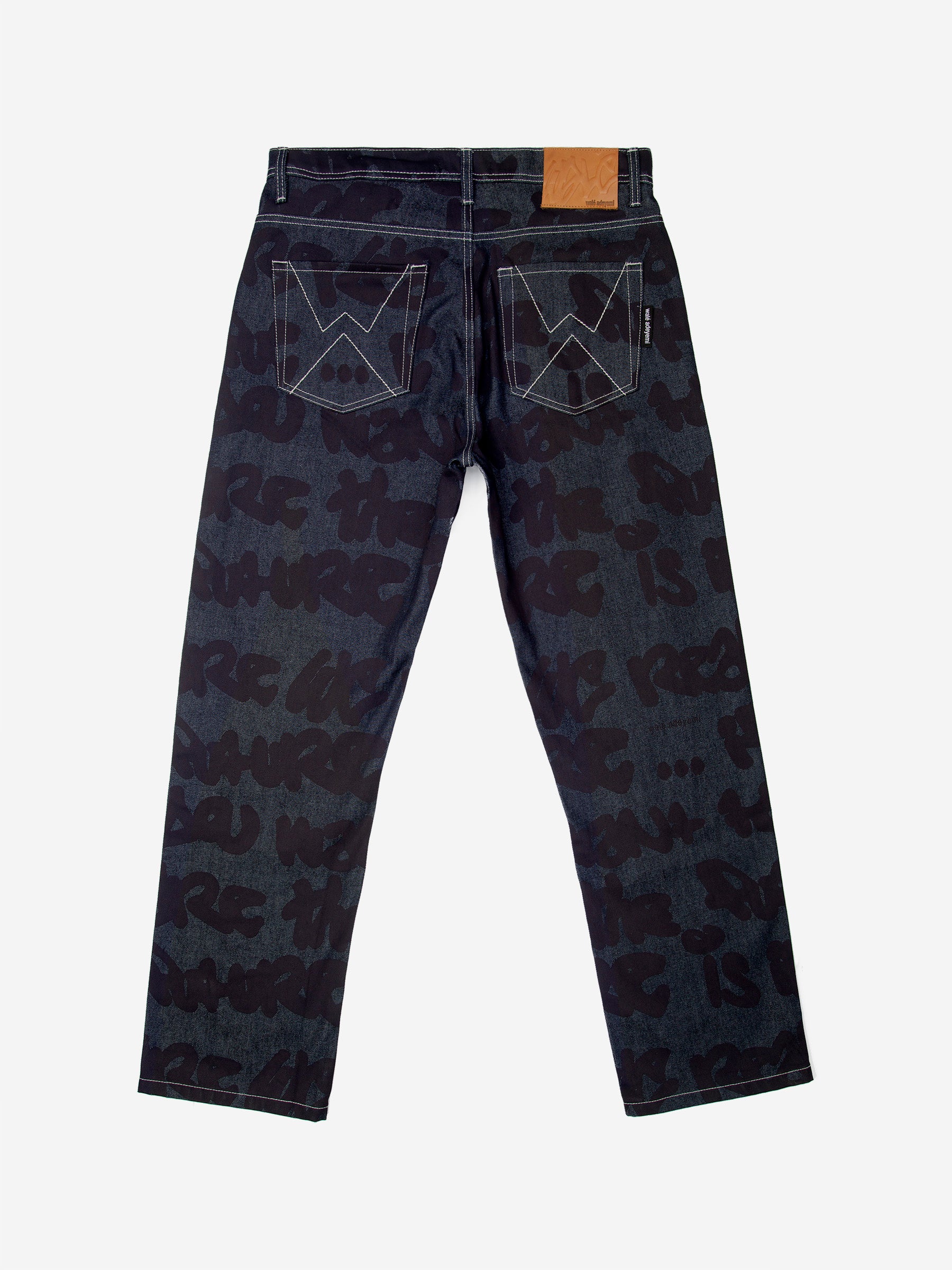 Sound Clash Denim Jeans - Navy/Blue