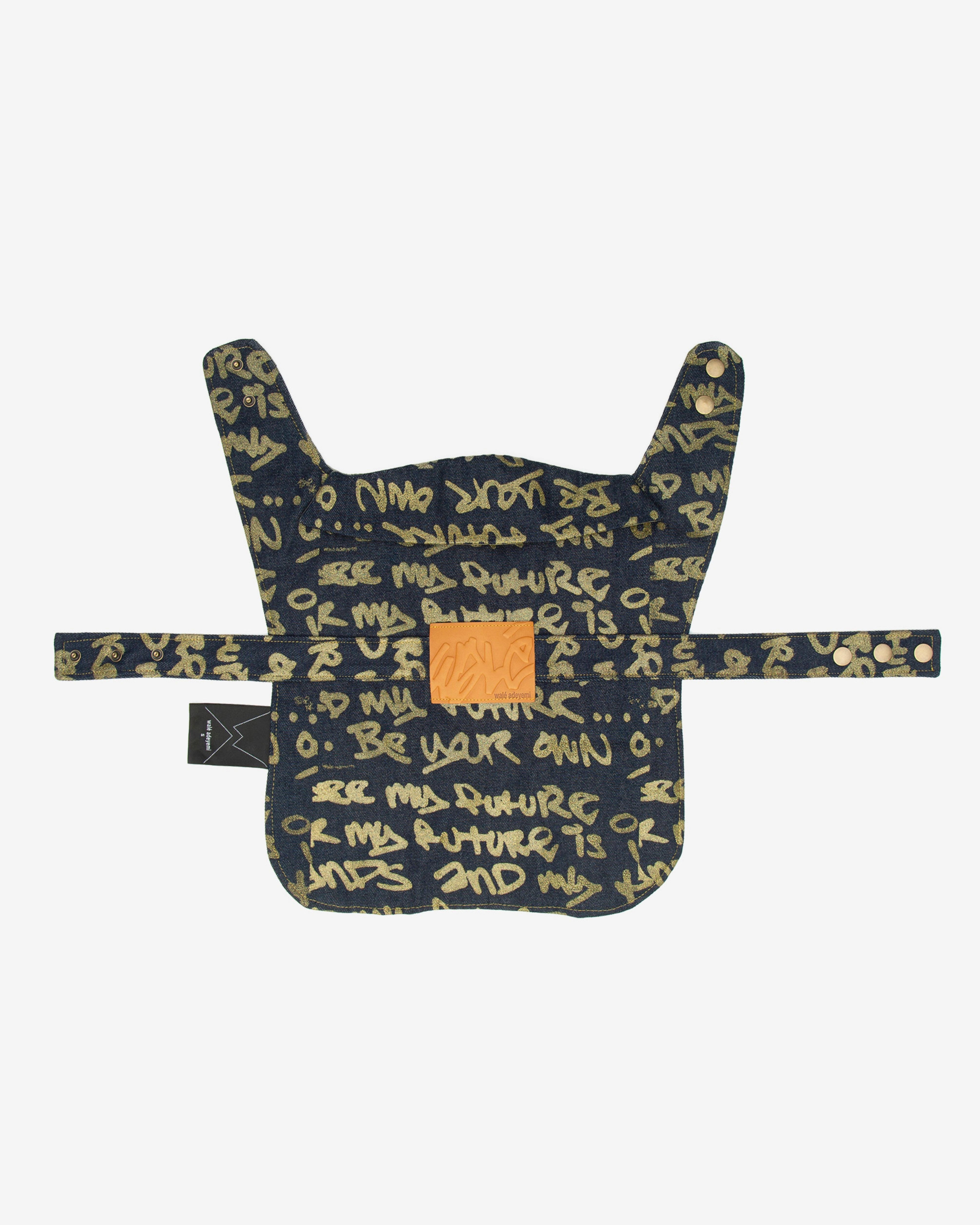 Close-up of the Walé Adeyemi Snoop Denim Dog Jacket