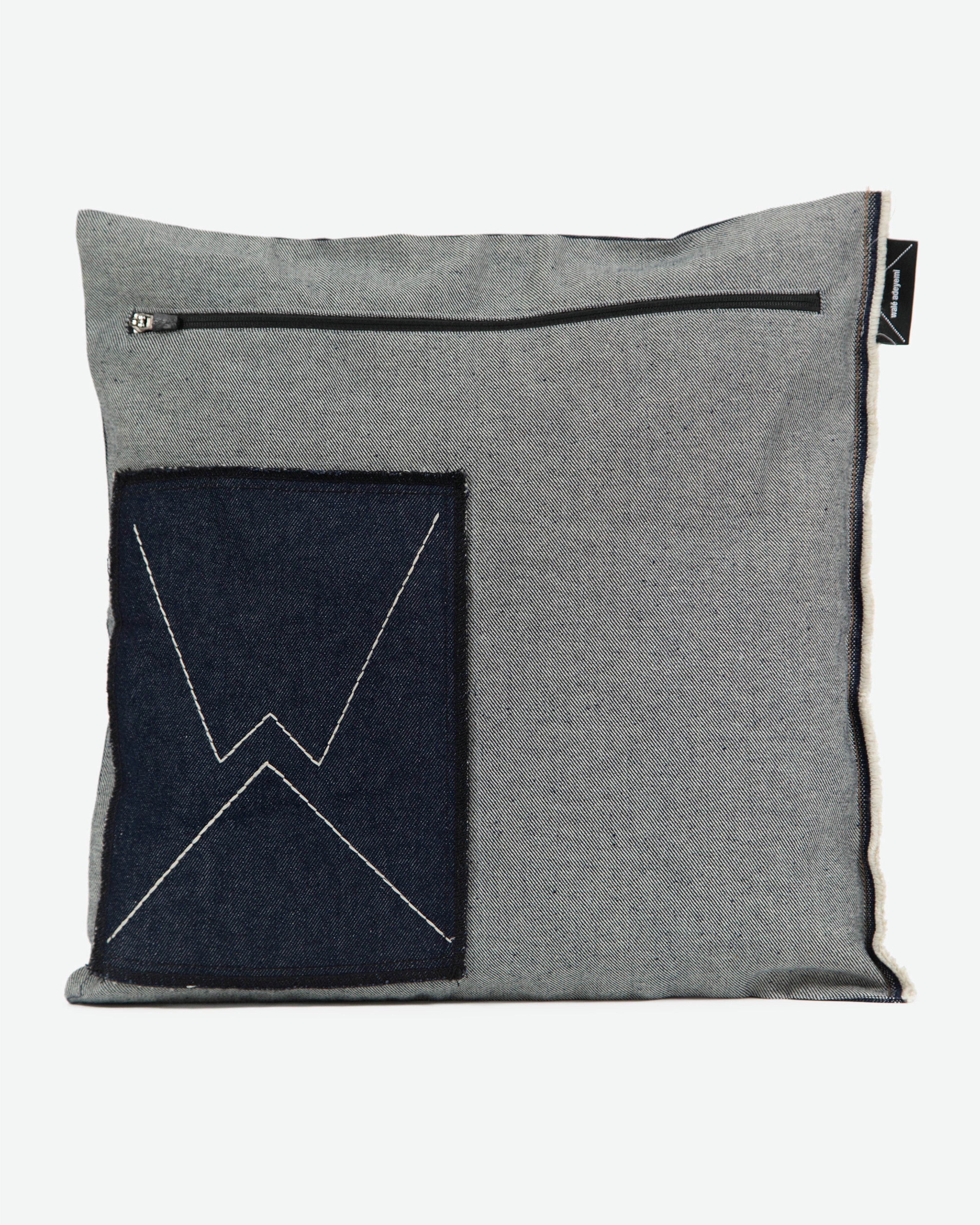 Walé Adeyemi Denim Sleeve Cushion No. 1, alternate product view