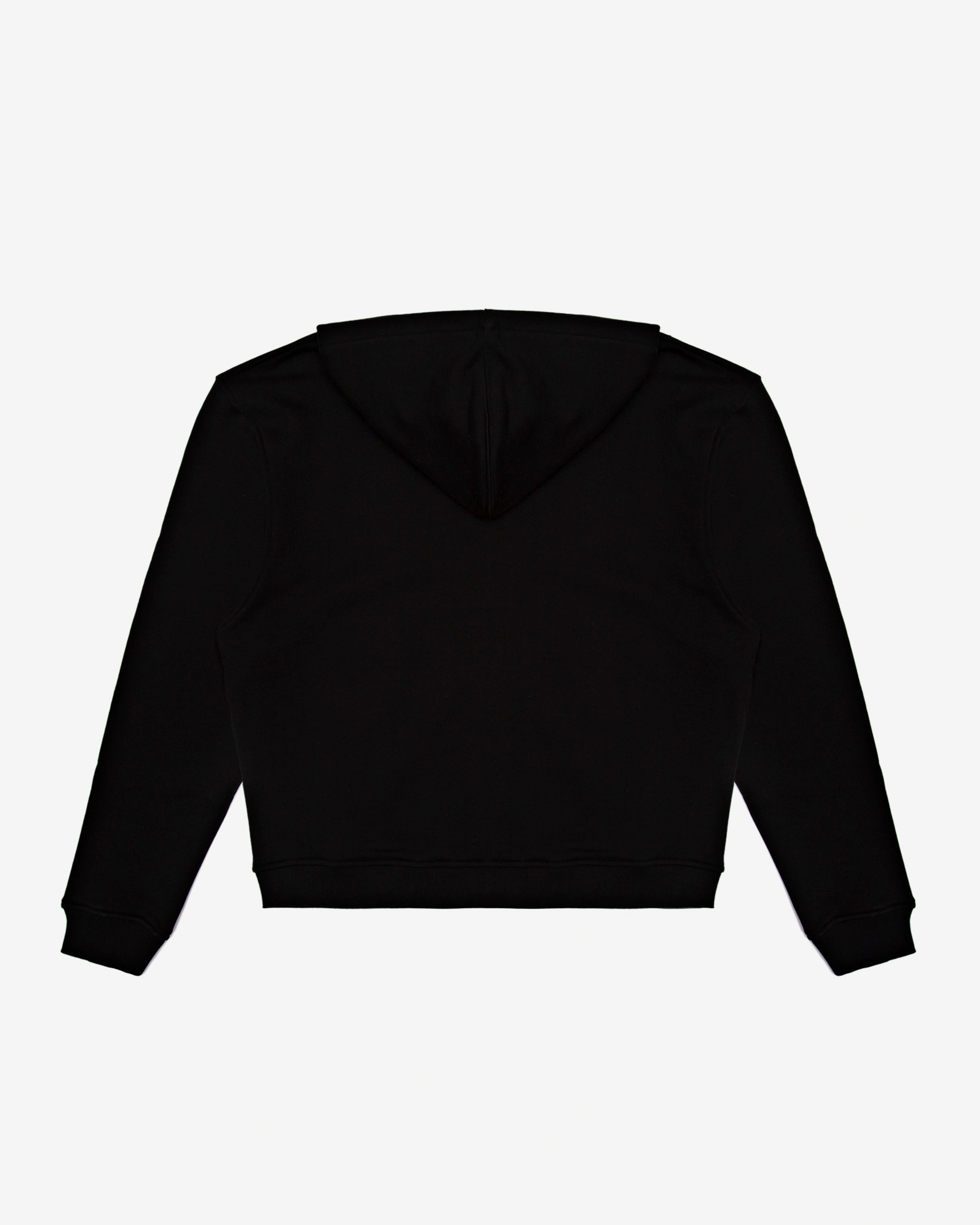 Walé Adeyemi Vinnie Hoodie in Black/White, back flat-lay view