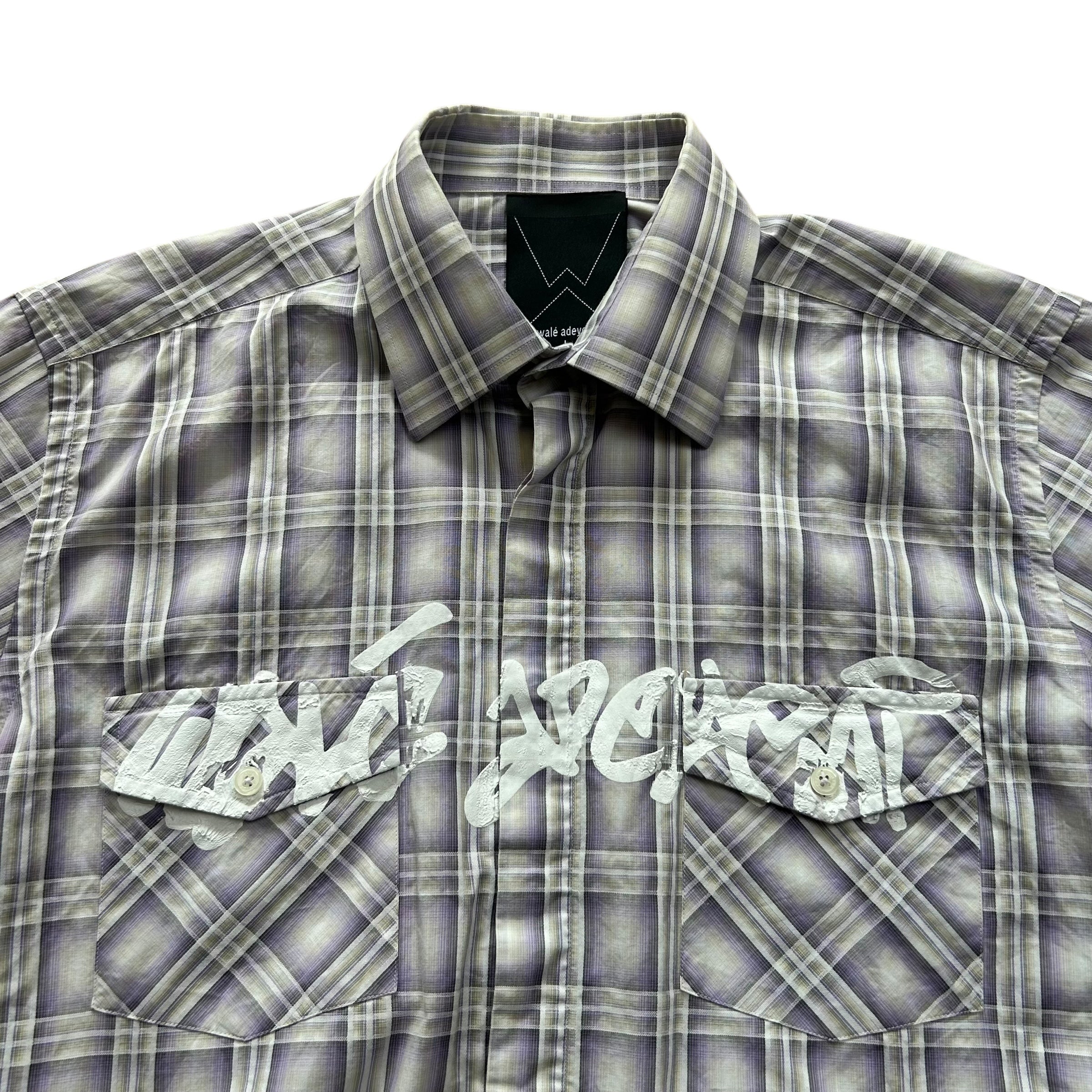 Purple Check Second Life Shirt