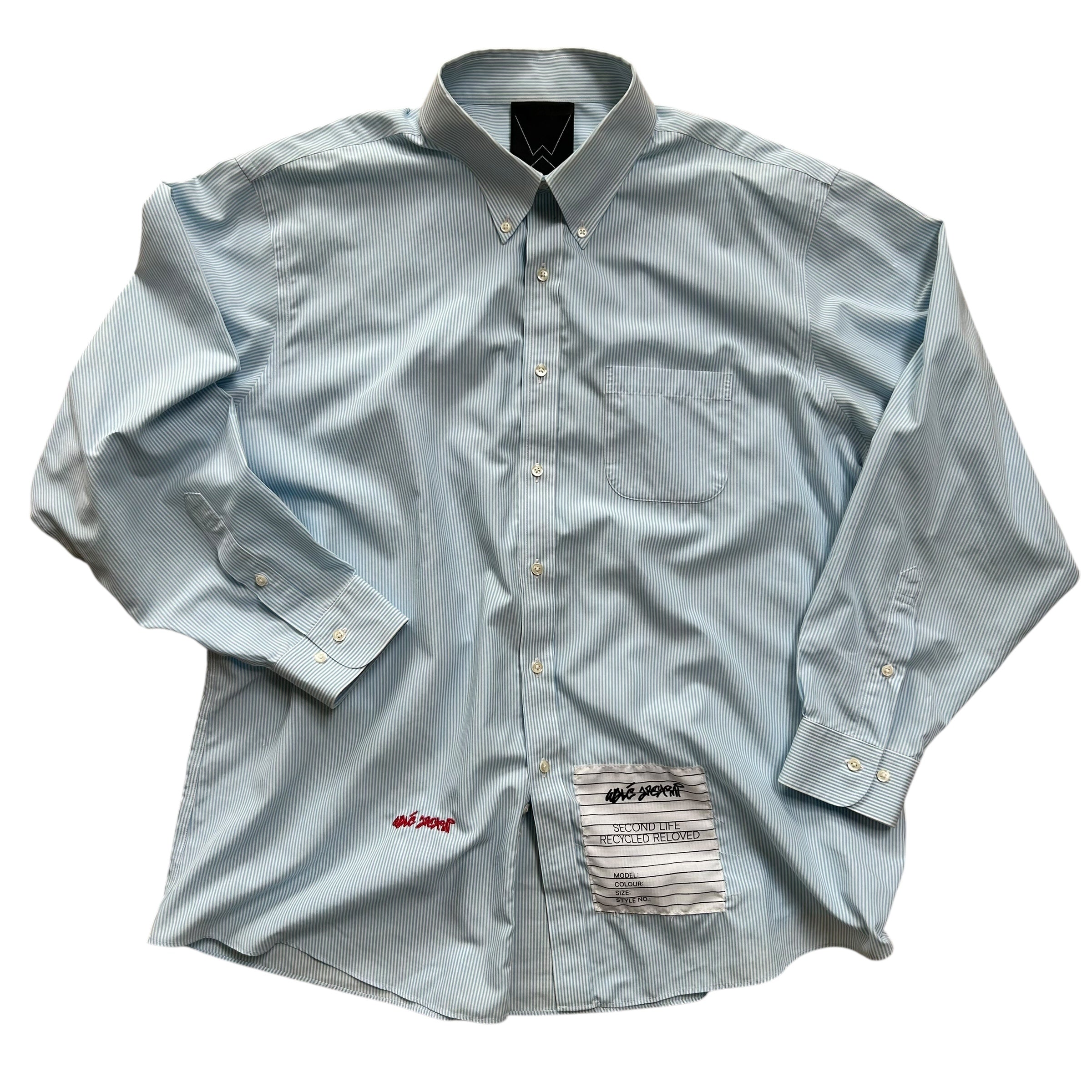 Light Blue Striped Second Life Shirt
