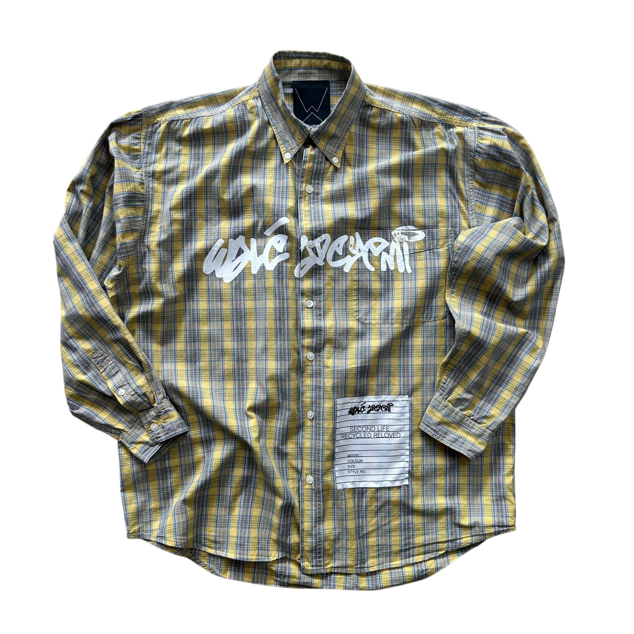 Yellow Check Second Life Shirt