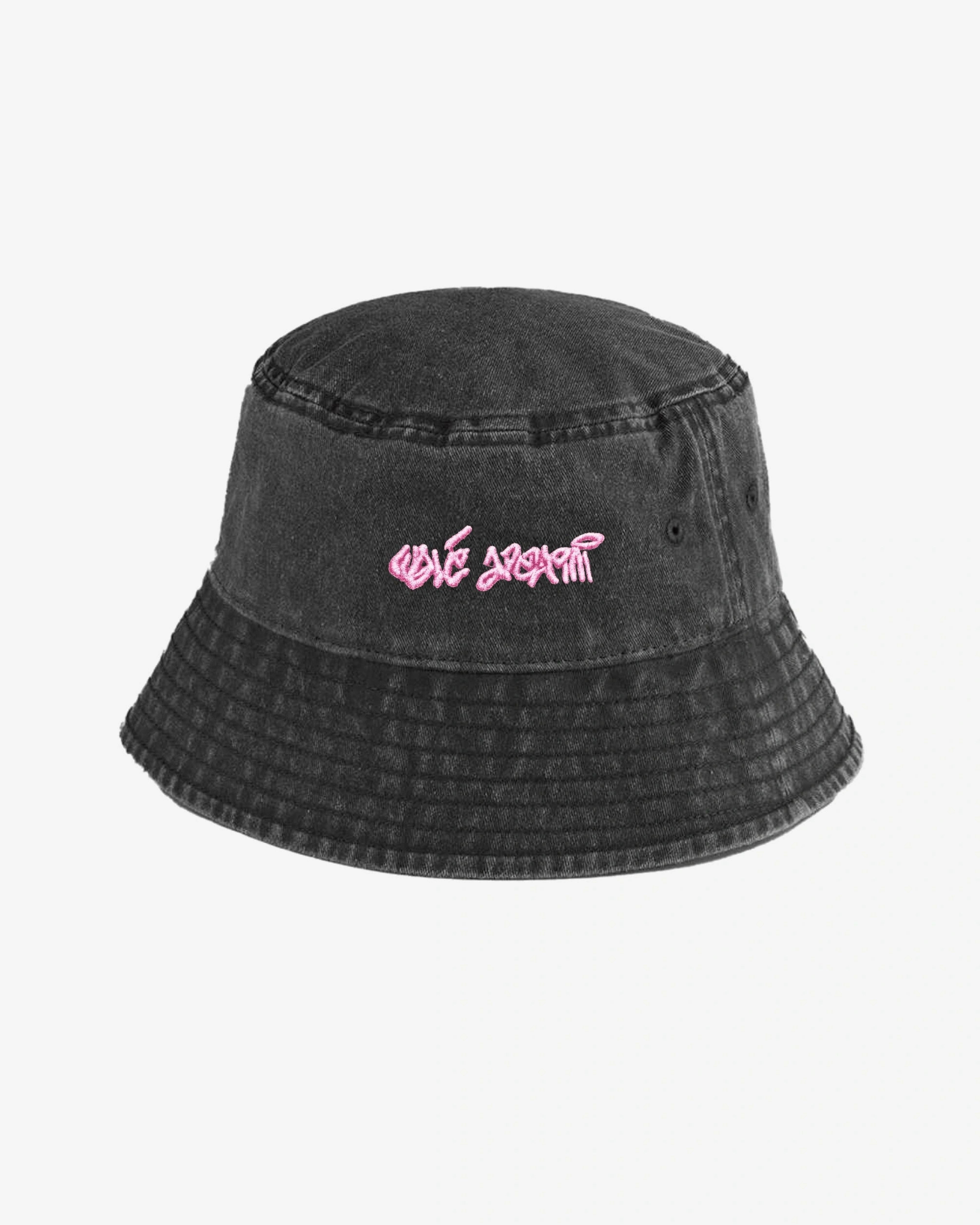 Chorus bucket hat in black/pink — By Walé Adeyemi