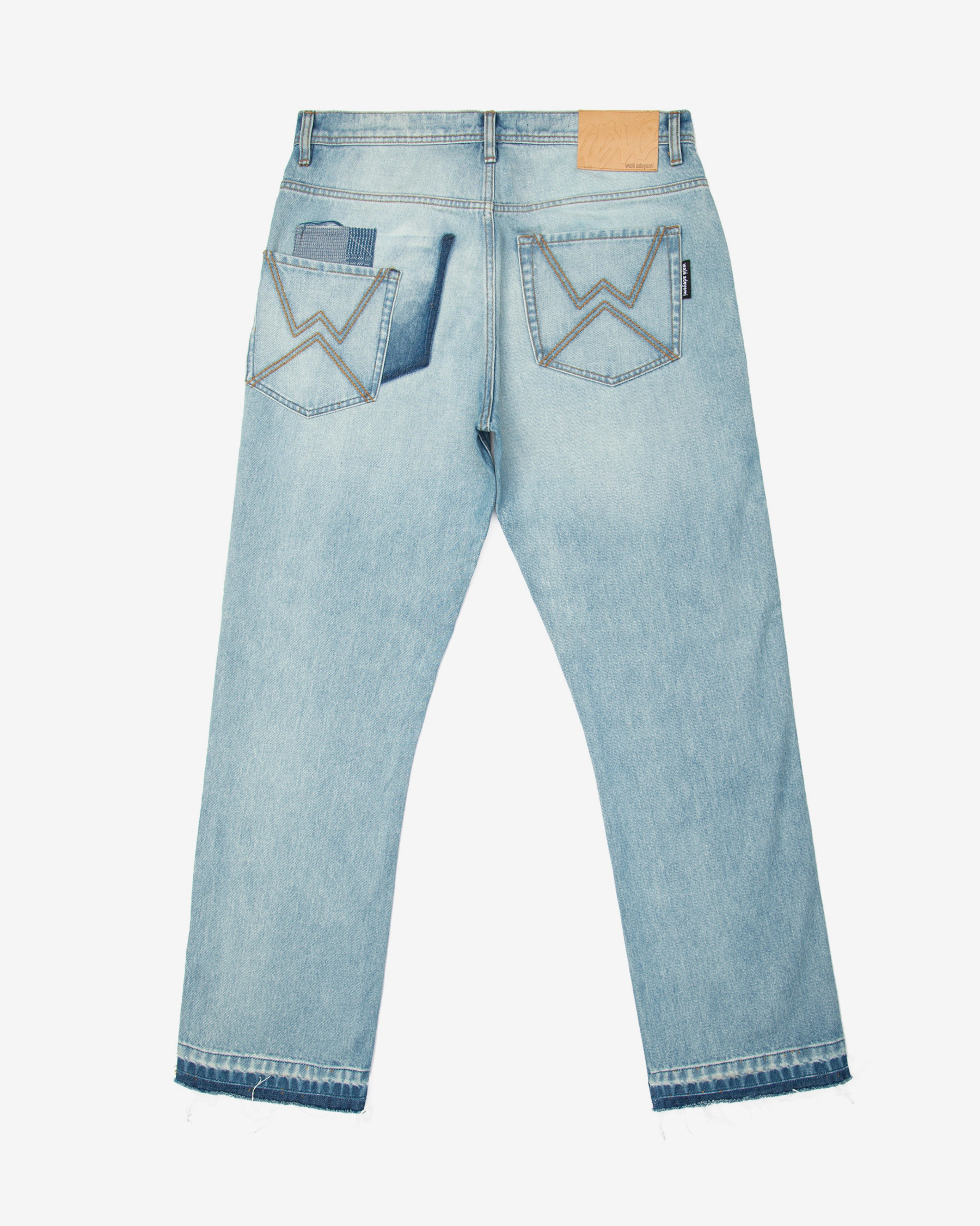 LP One-of-One Patchwork Denim Jean flat back