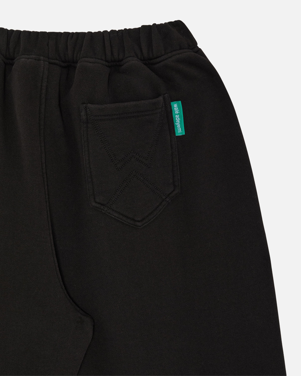 Walé Adeyemi Verse Jogger in Black/Red, back pocket detail