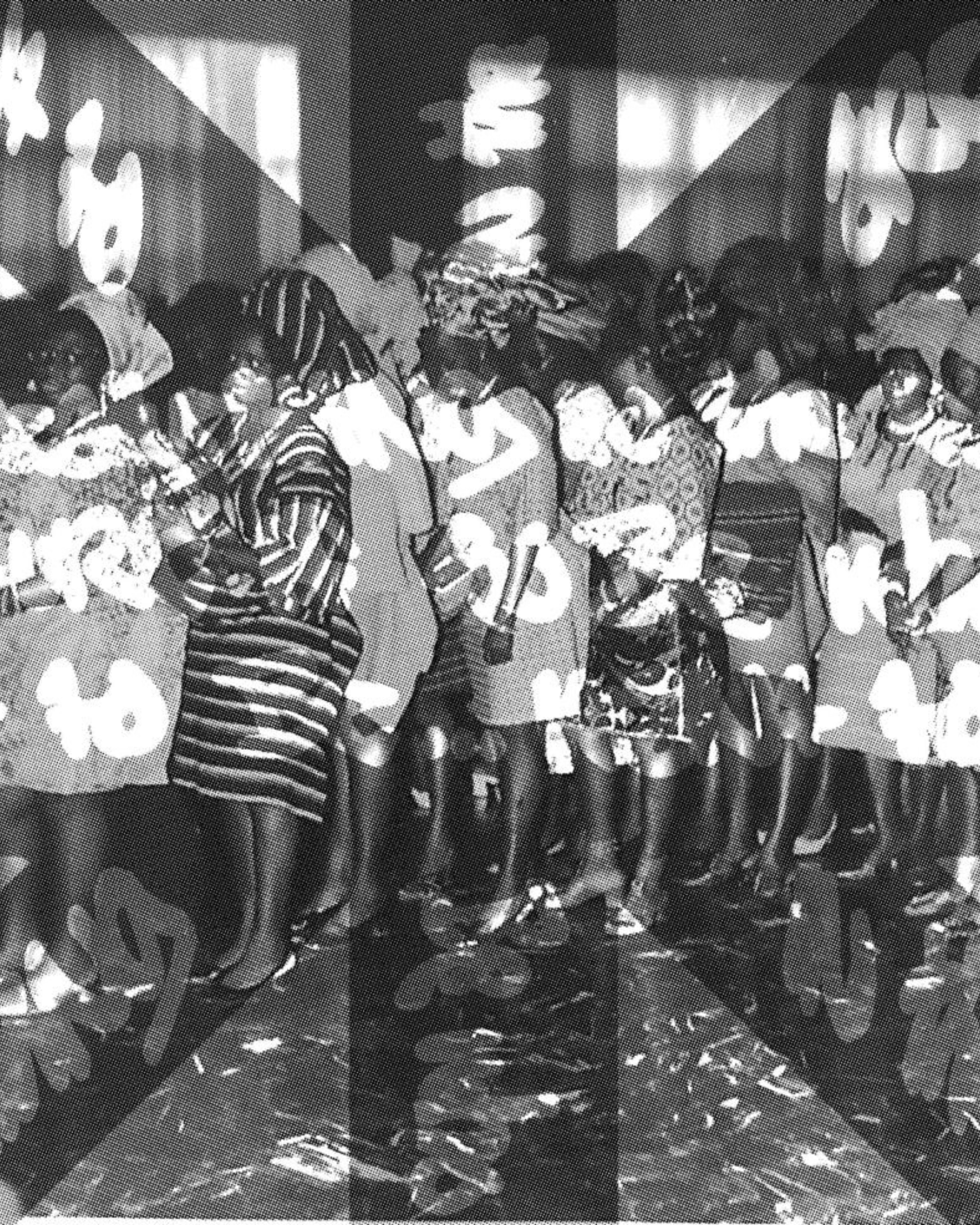 Walé Adeyemi Diaspora Dance Floor framed artwork, lifestyle view