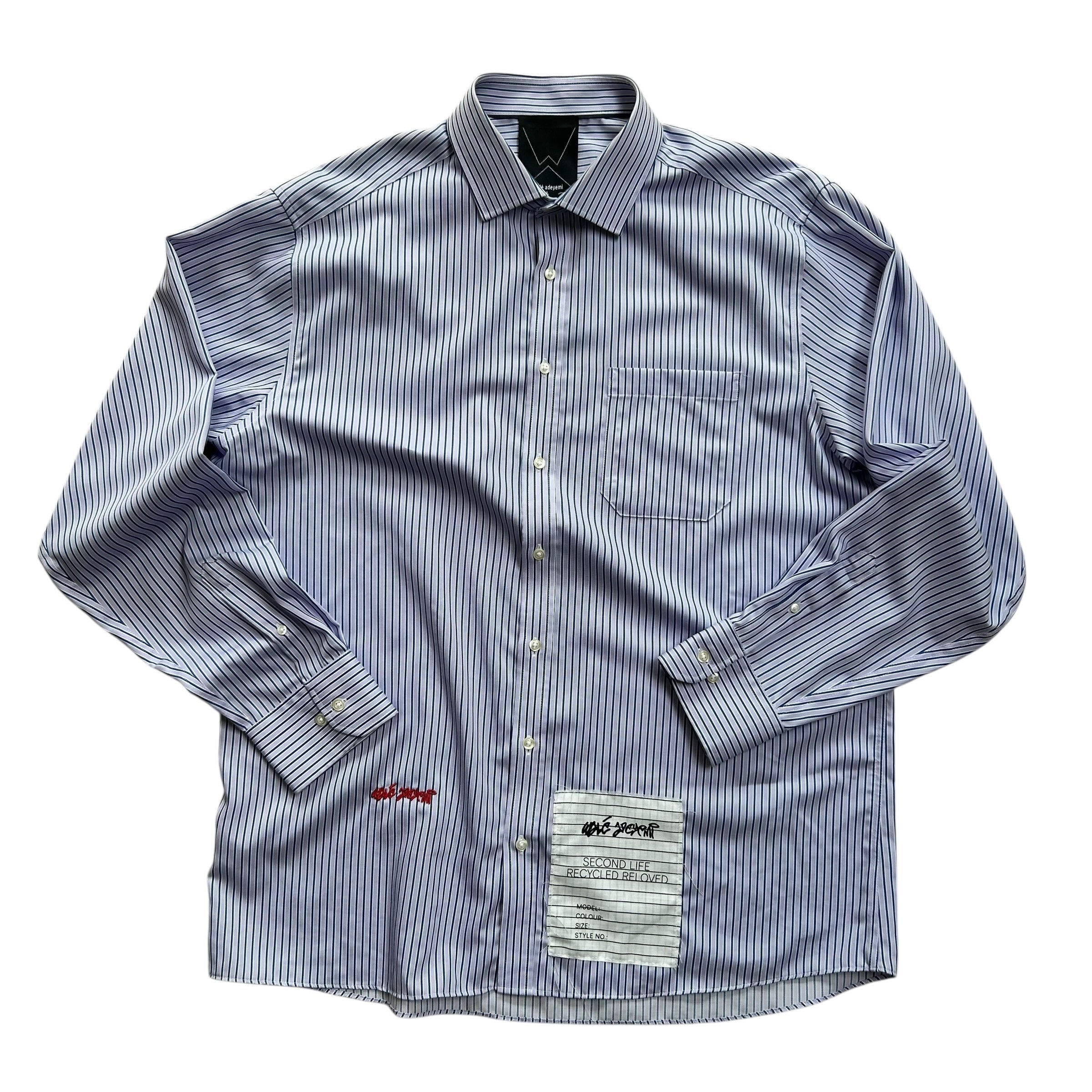 Purple Blue Striped Second Life Shirt
