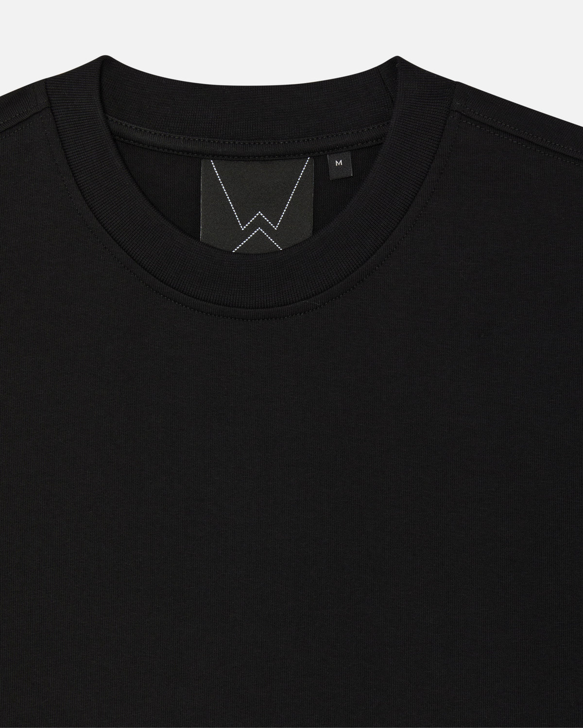 Walé Adeyemi Verse T-Shirt in Black/Red, neck label detail