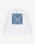 Backbeat L/S T-shirt - White/Blue