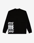 Column L/S T-shirt - Black/White