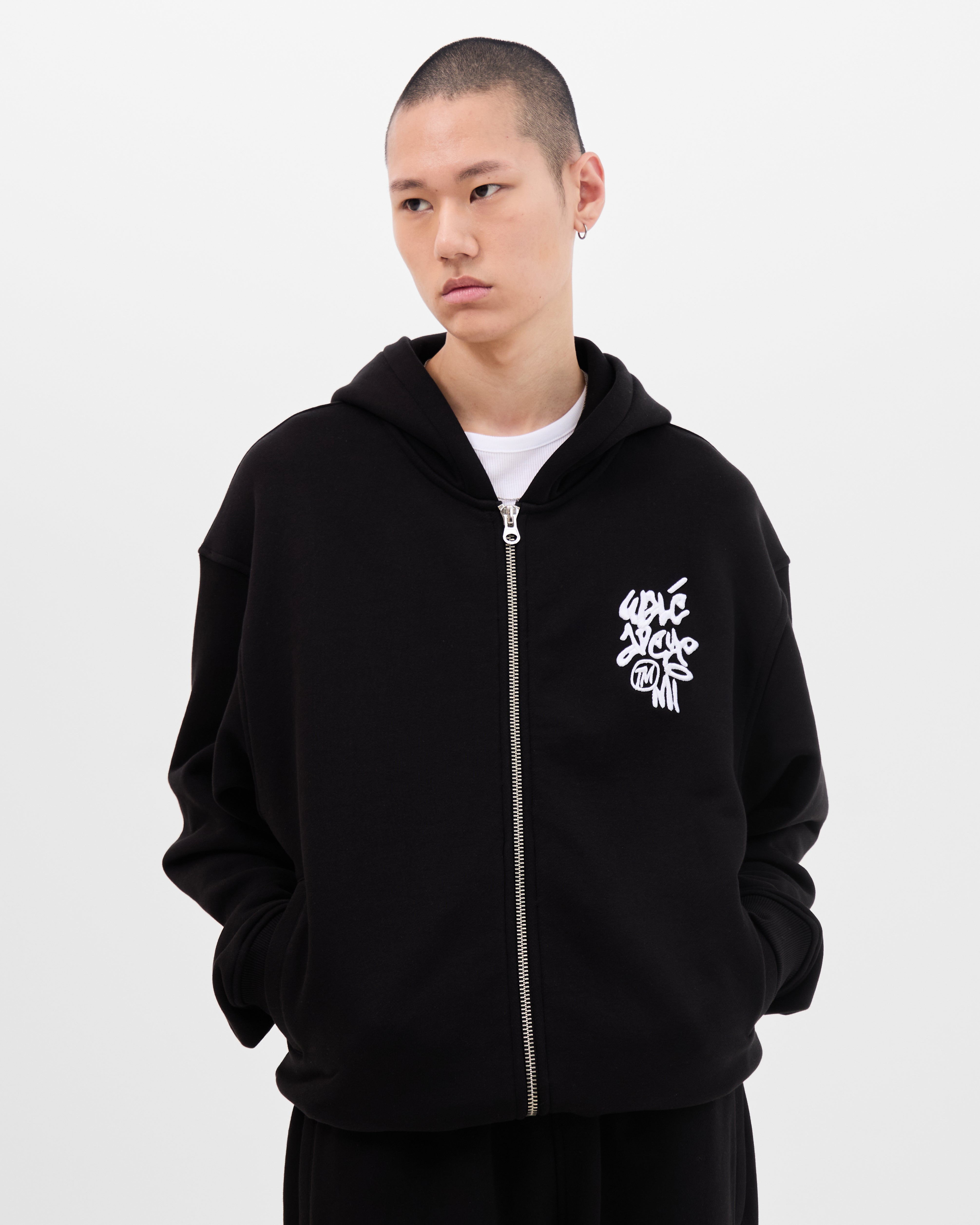 Vinnie Hoodie - Black/White