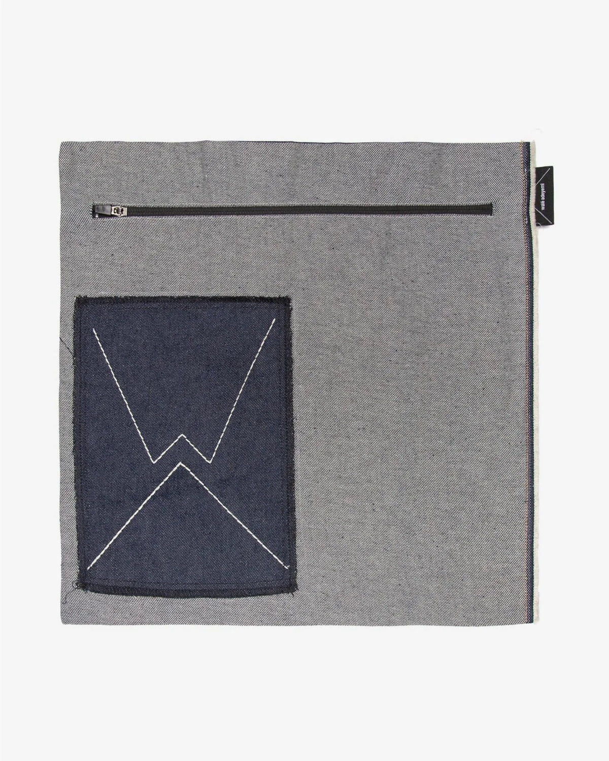 Walé Adeyemi Denim Sleeve Cushion No. 1, back product view