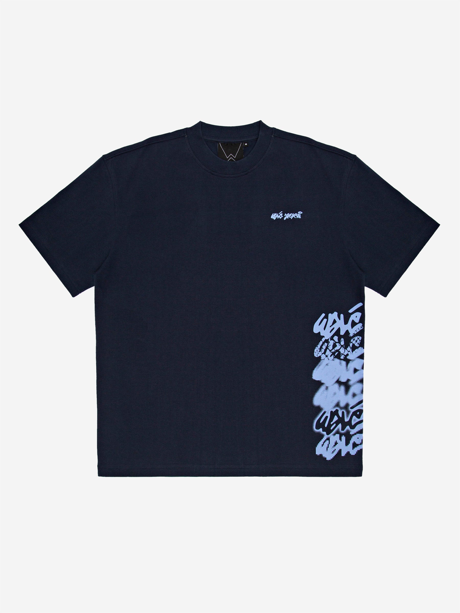Column T-shirt - Blue/Light Blue