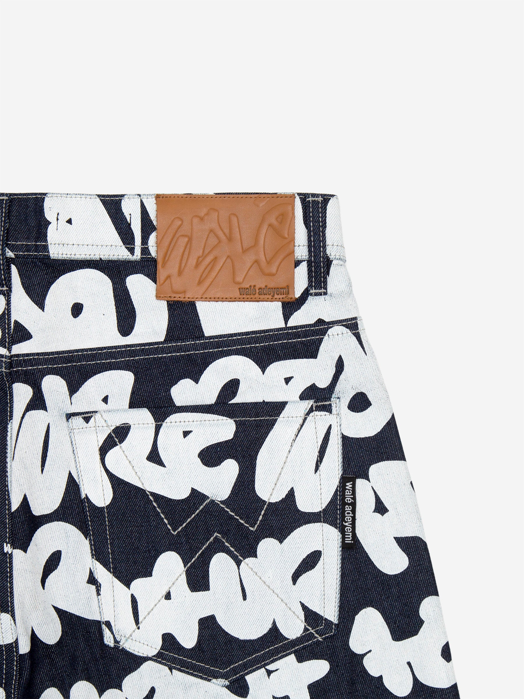 Sound Clash Jeans - Blue/White
