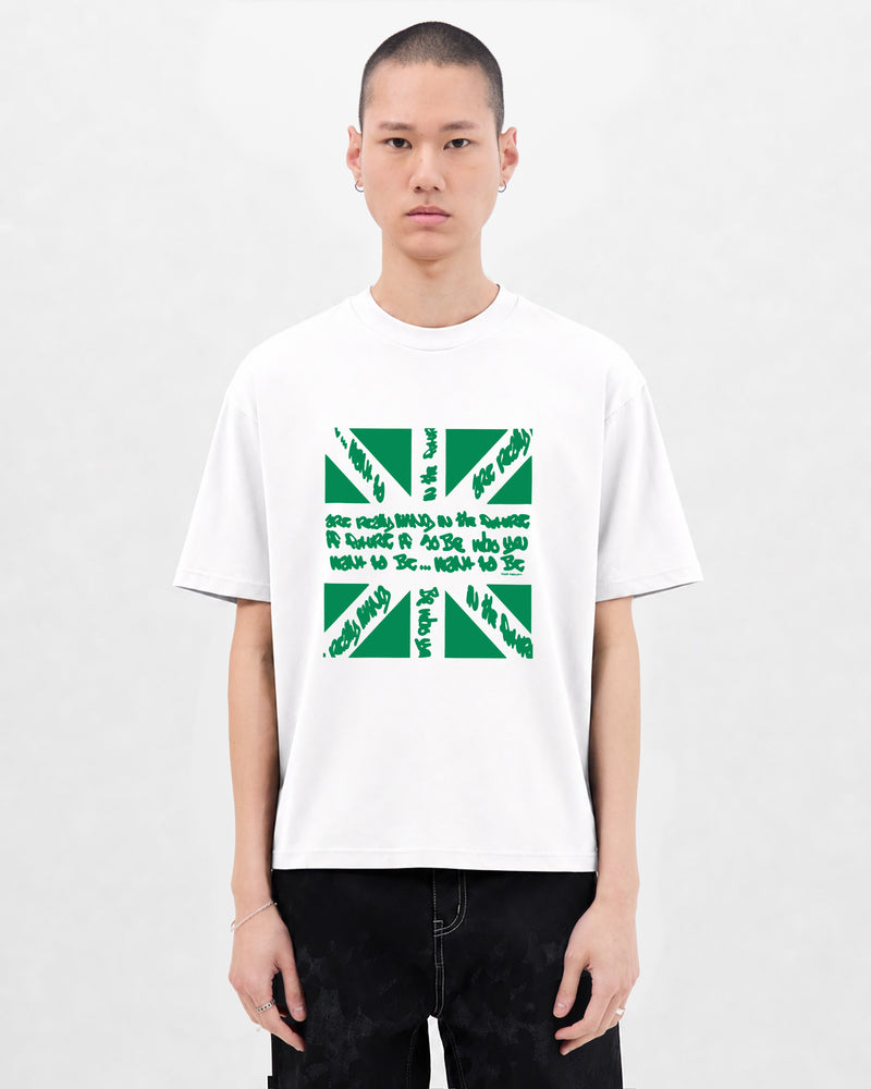 Union T-Shirt-White/Green