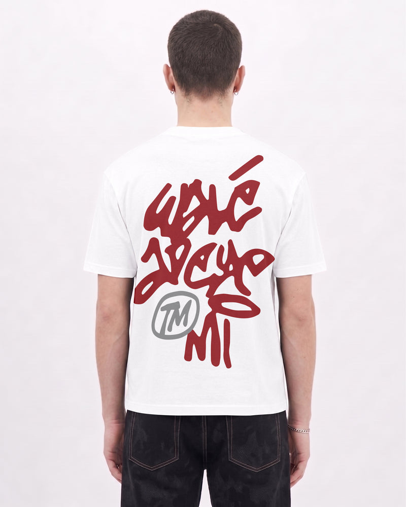 Vinnie T-shirt - White/Red