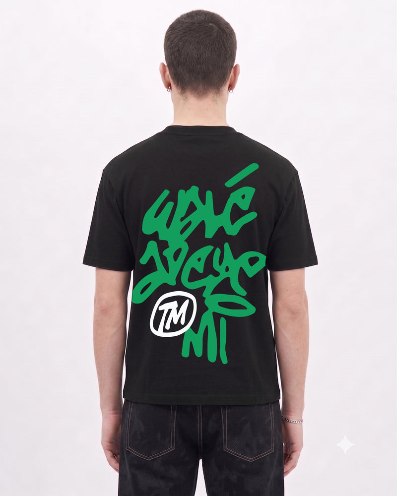 Vinnie T-shirt - Black/Green