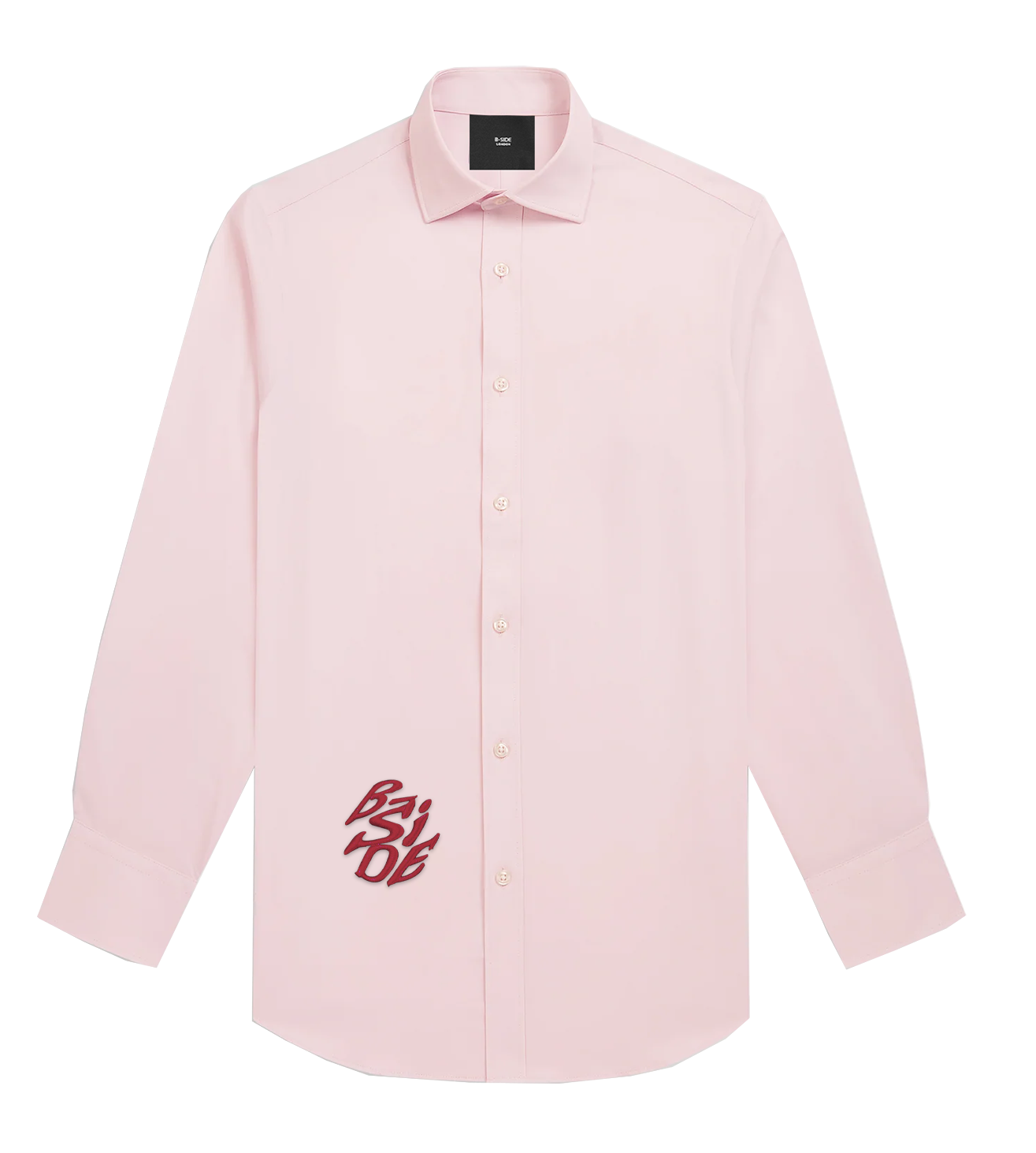 Baby Pink Second Life Graded Shirt - Red Print