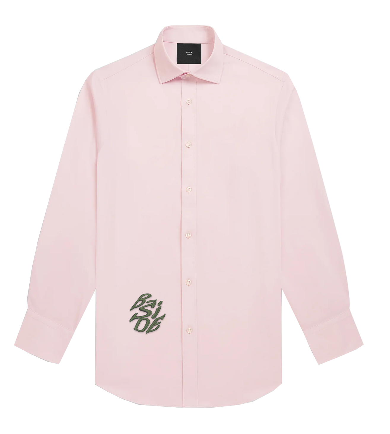 Baby Pink Second Life Graded Shirt - Green Print