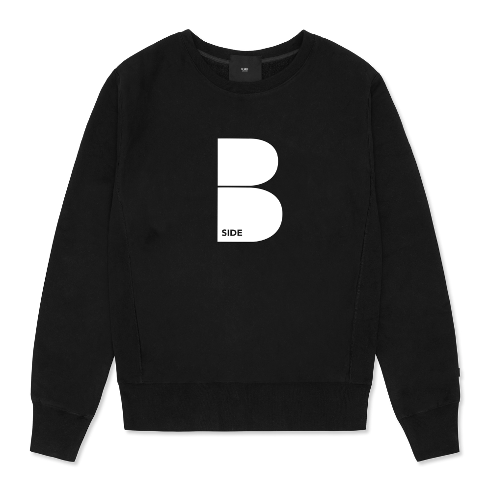Black Original B Logo Sweat - White Print
