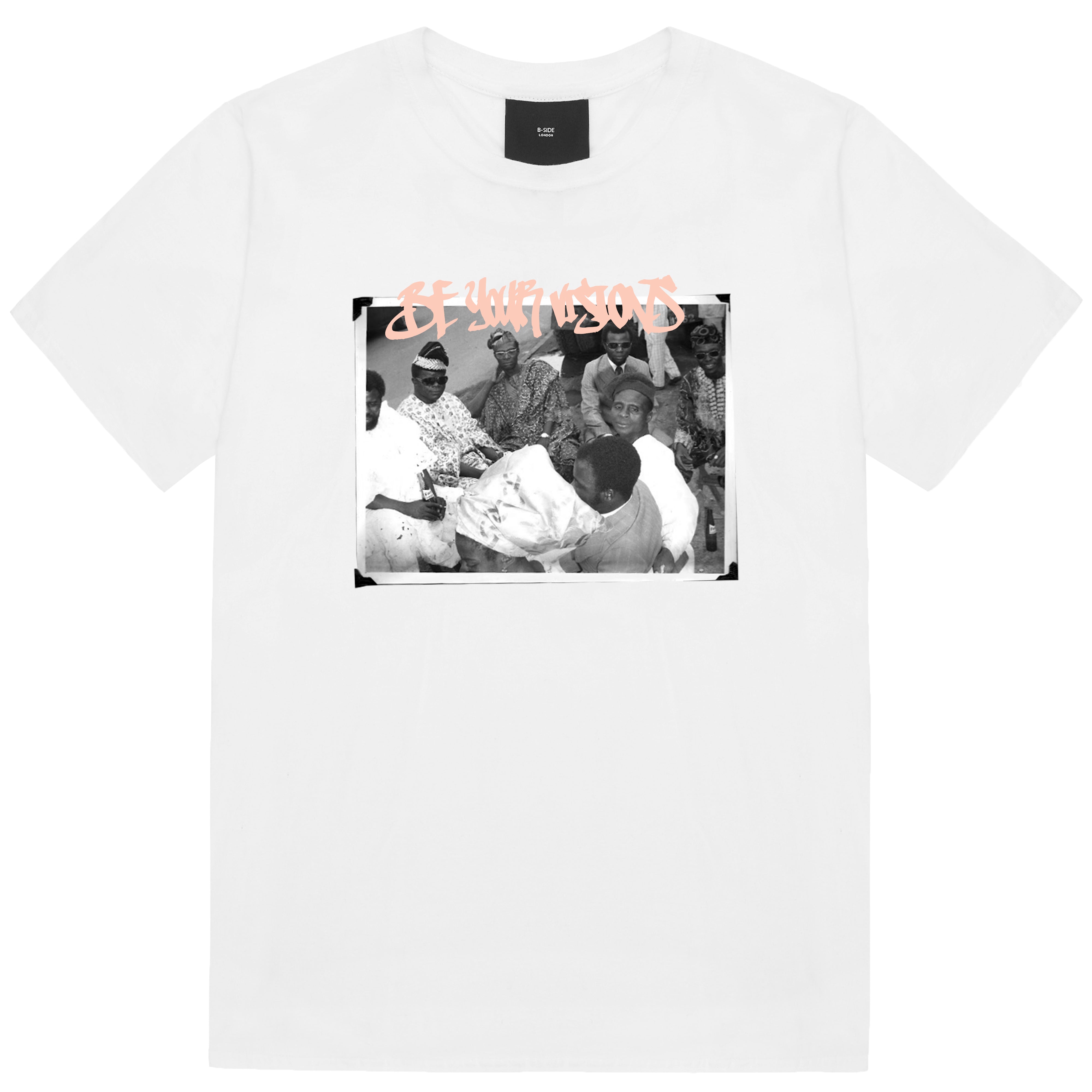 White Memory Card Print T-Shirt -pink  Print