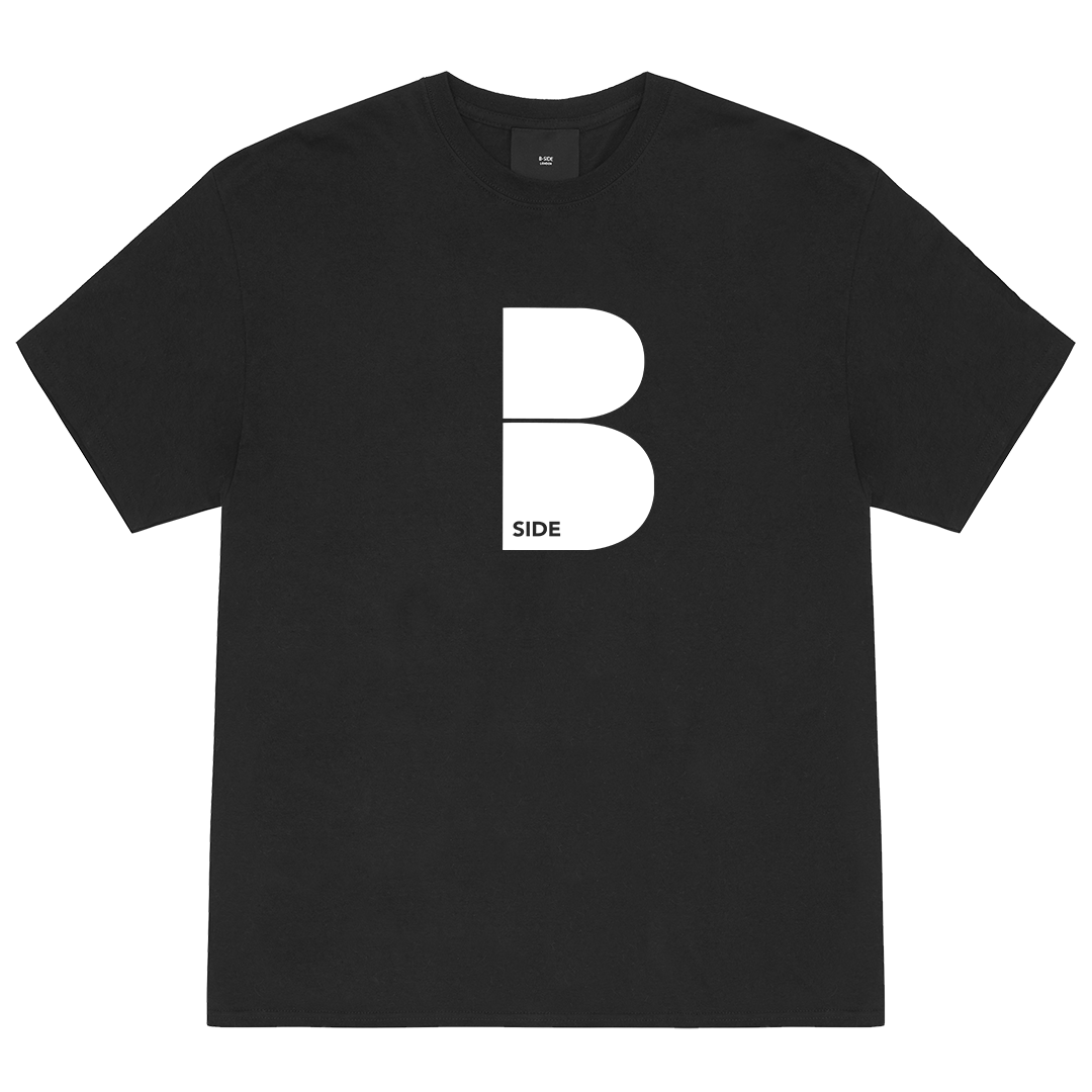 Black Original B Logo T-Shirt - White Print